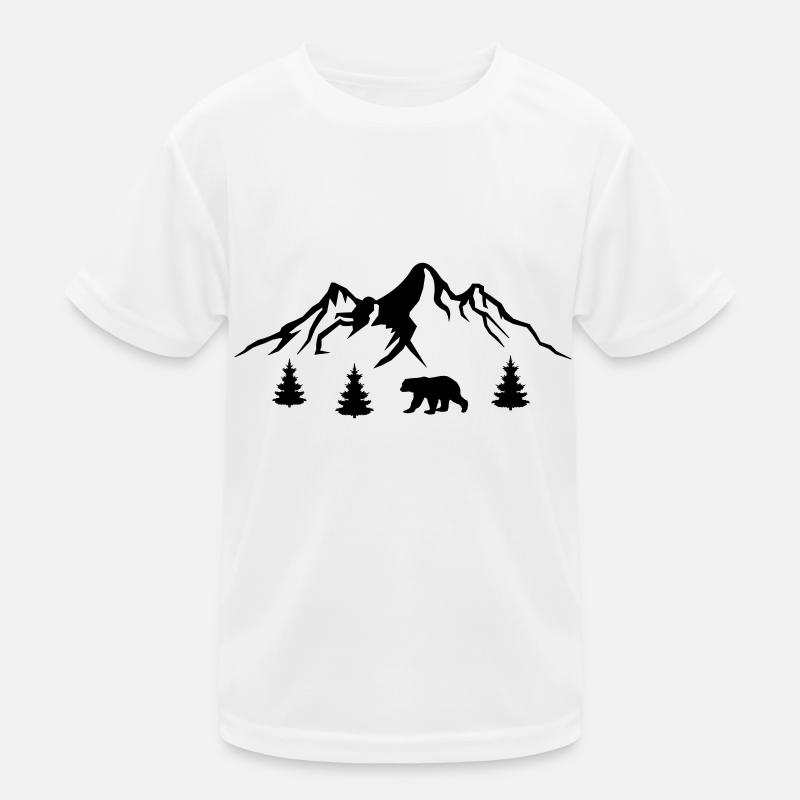 berge bär Kinder Funktions-T-Shirt