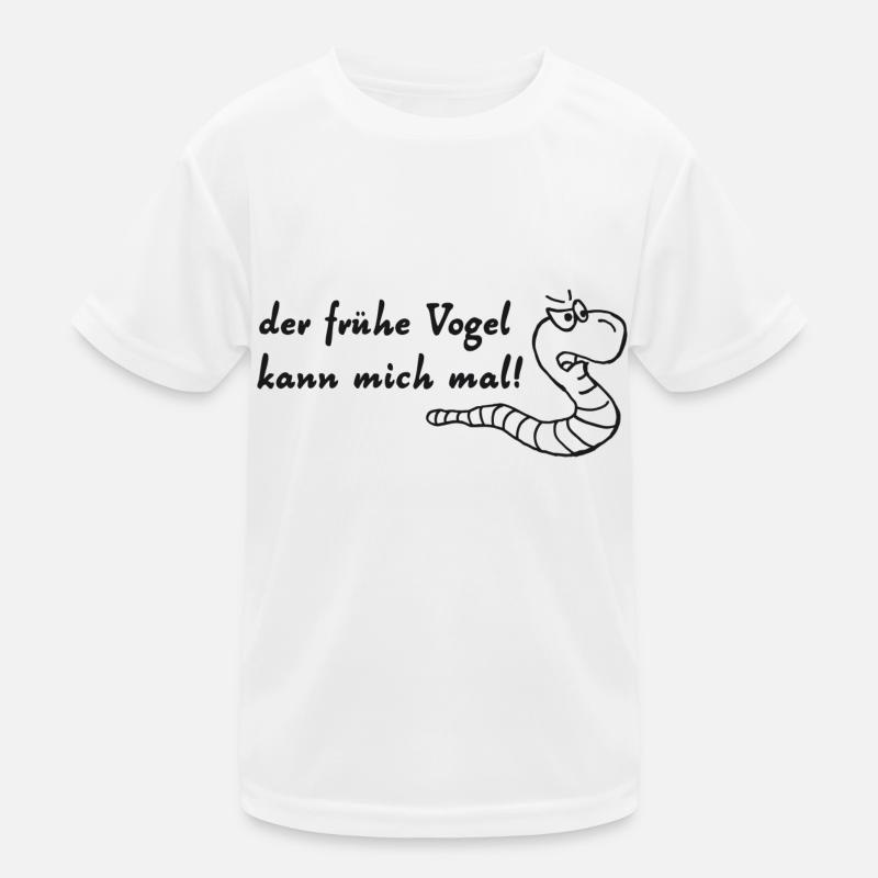 der frühe vogel Kinder Funktions-T-Shirt