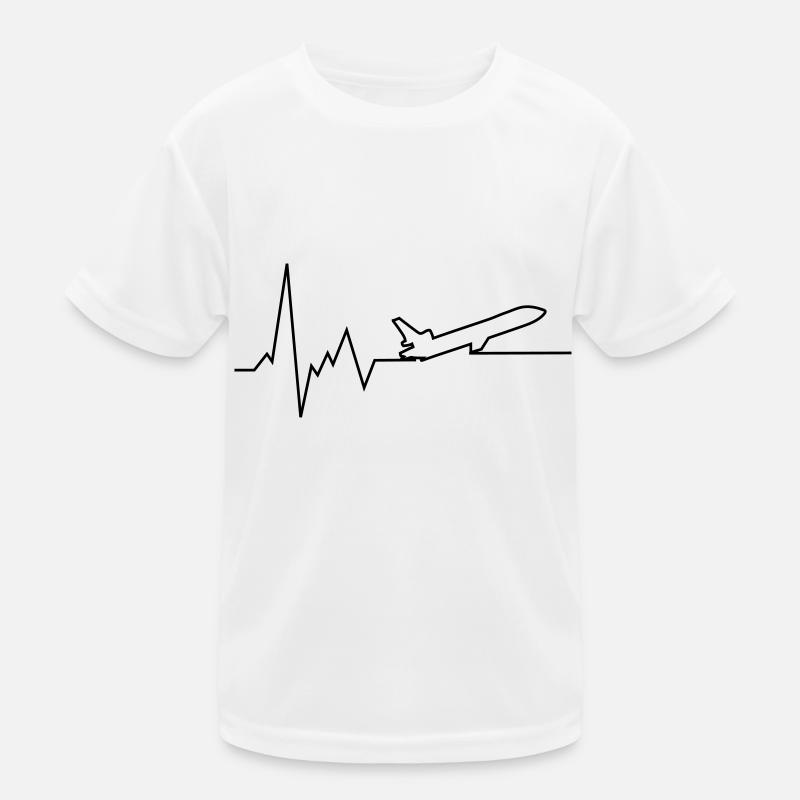 herzschlag jet Kinder Funktions-T-Shirt