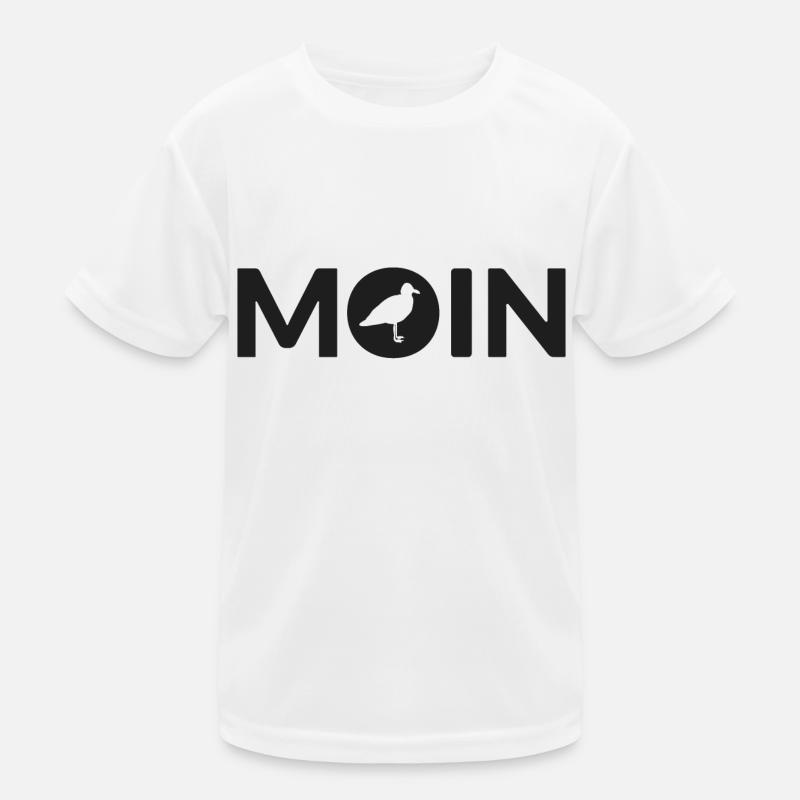 Moin Möwe Seemann Kinder Funktions-T-Shirt