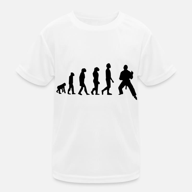 Evolution der Kampfkünste Kinder Funktions-T-Shirt