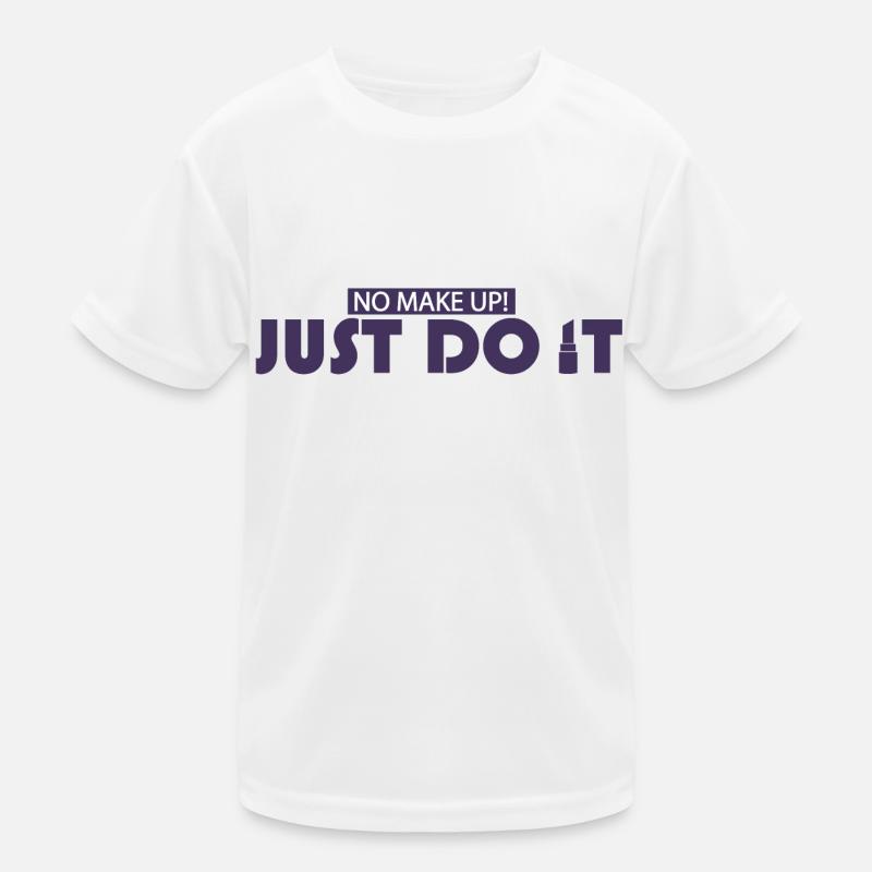 No Make Up Just Do Lipstick Kids Functional T-Shirt