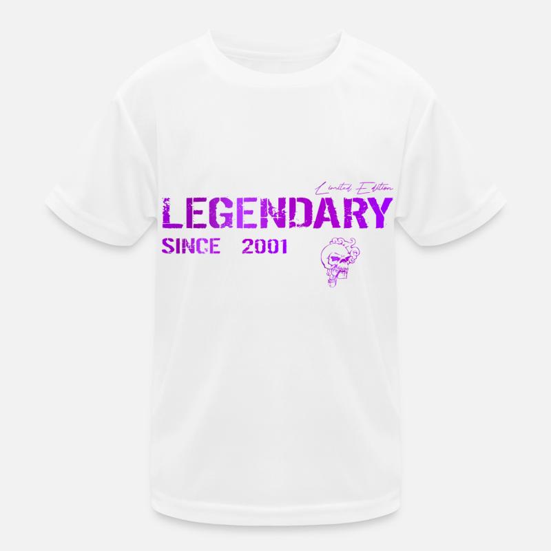 Legendary since 2001 Geschenk Kinder Funktions-T-Shirt