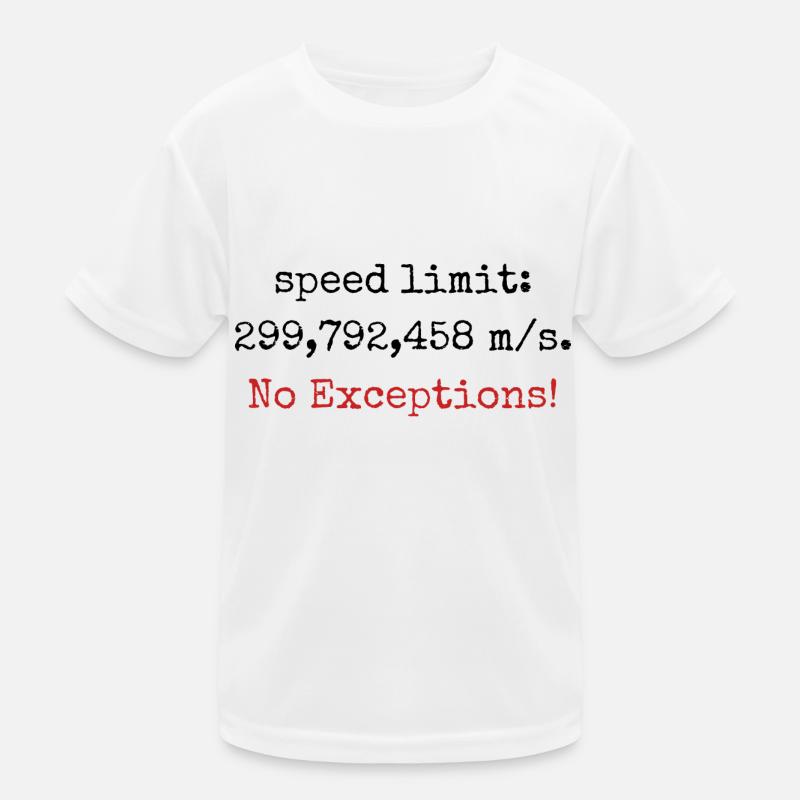Speed limit - lichtgeschwindigkeit Kinder Funktions-T-Shirt