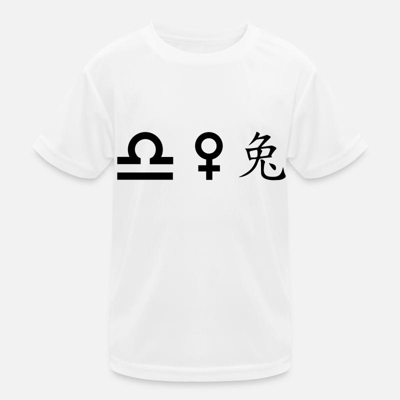 Libra Venus Rabbit Kids Functional T-Shirt