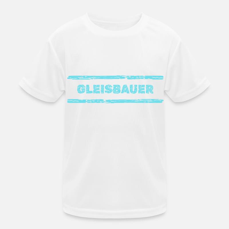 Beruf Gleisbauer Kinder Funktions-T-Shirt