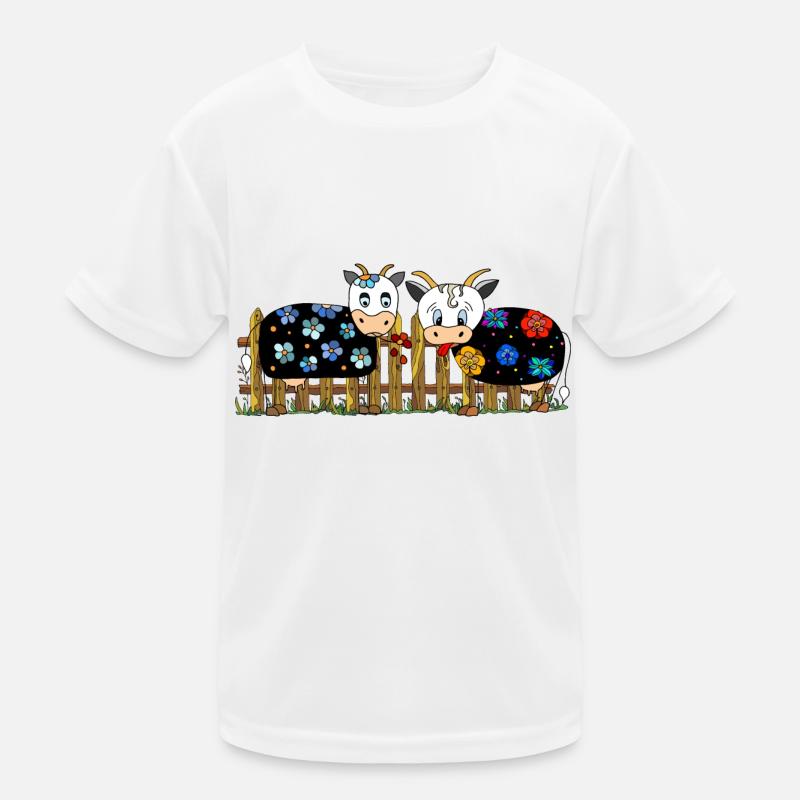 Kühe Kinder Funktions-T-Shirt
