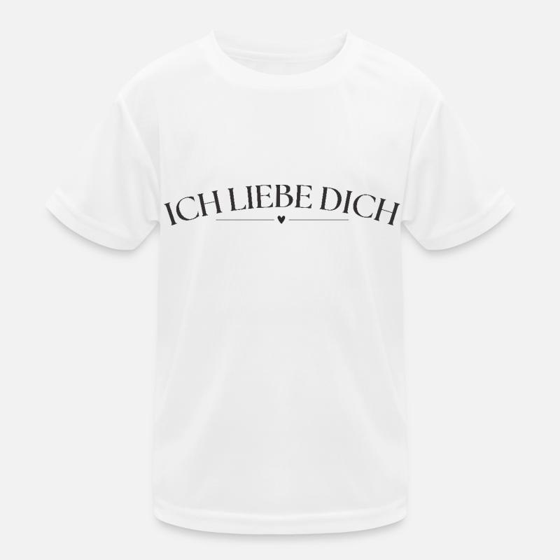 Ich liebe Dich Kinder Funktions-T-Shirt