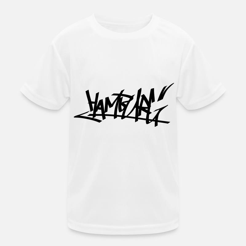 graffity hamburg 01 - Kids Functional T-Shirt - white