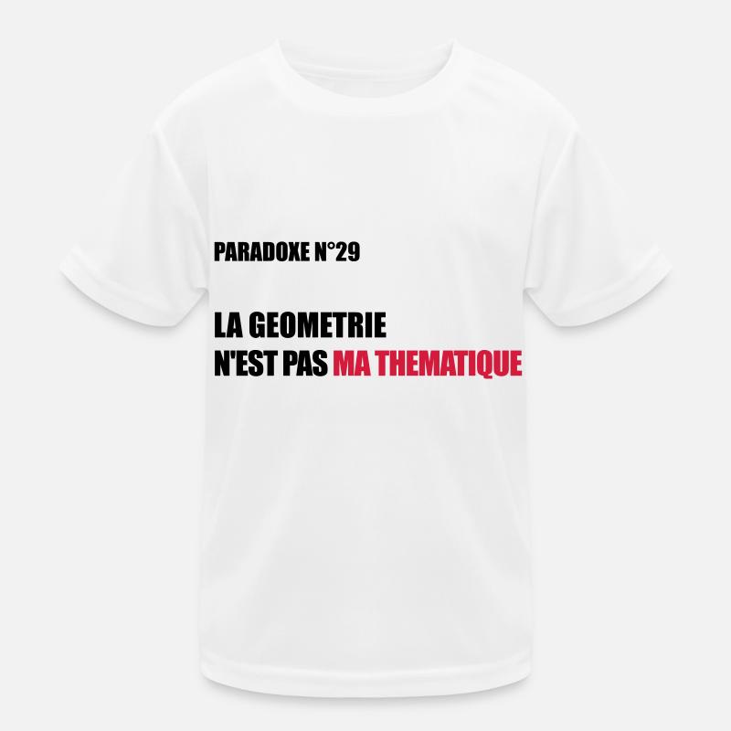 PARADOXE geometrie T-shirt sport Enfant