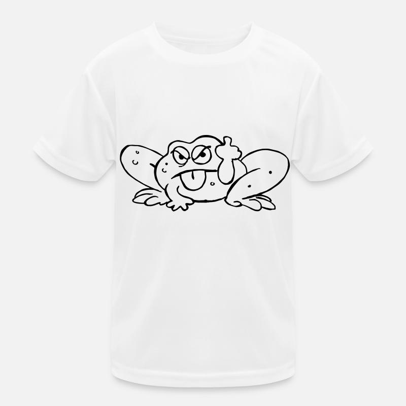 Crapeaud pulls the tongue Kids Functional T-Shirt