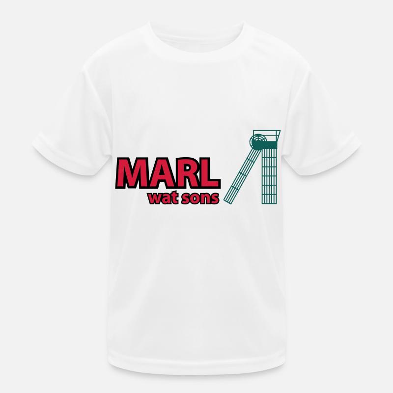 marl Kinder Funktions-T-Shirt