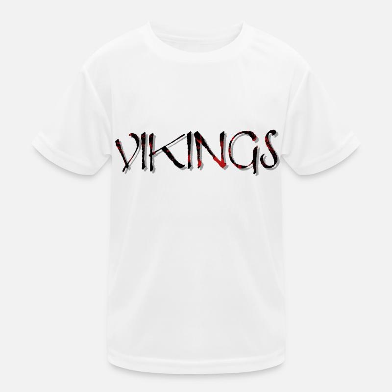 VIKINGS Wickinger lettering Kids Functional T-Shirt