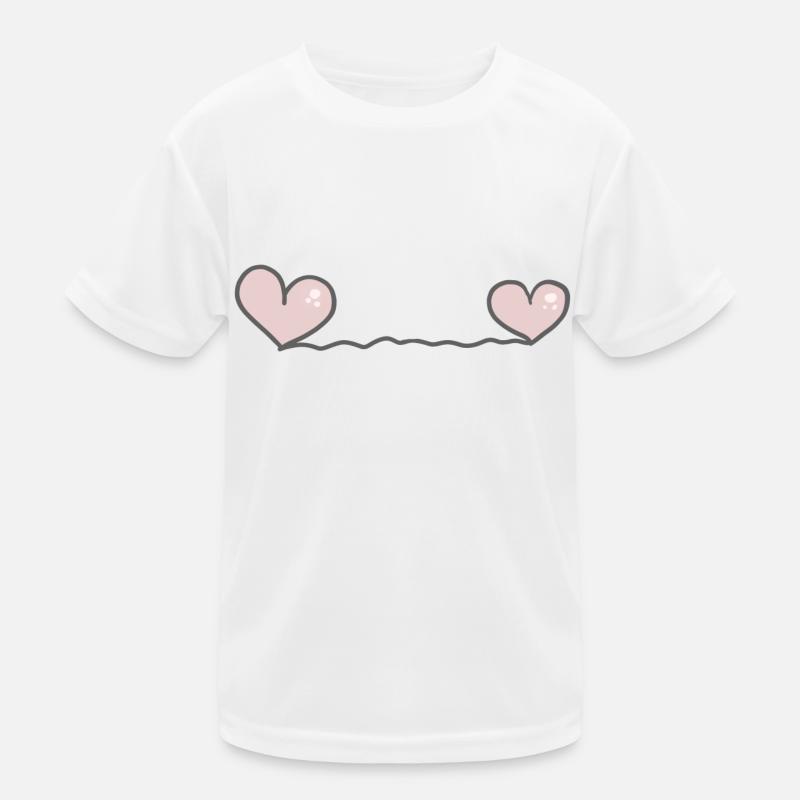 Herz Herzen Kinder Funktions-T-Shirt