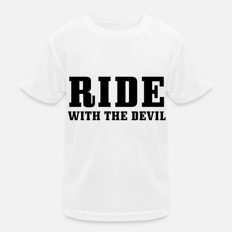 Ride with the Devil Kids Functional T-Shirt