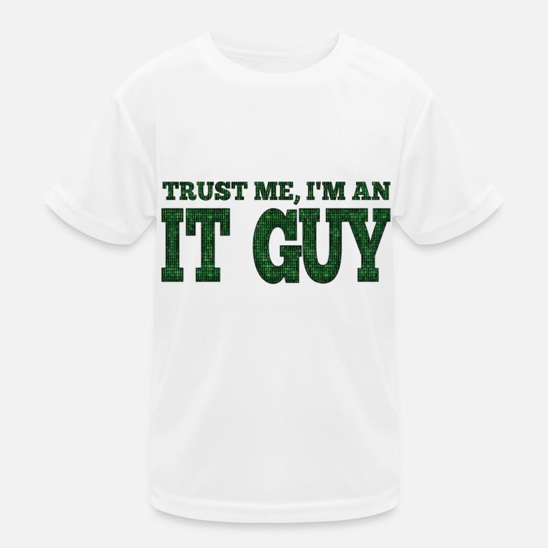 IT guy support geek computer computer geek technicien geek T-shirt sport Enfant