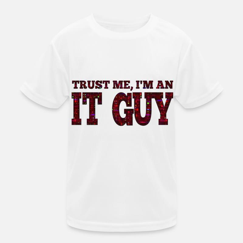 IT guy support geek computer computer geek technicien geek T-shirt sport Enfant