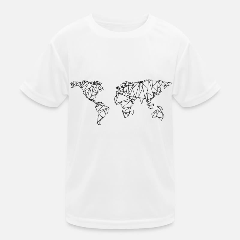 World map Kids Functional T-Shirt