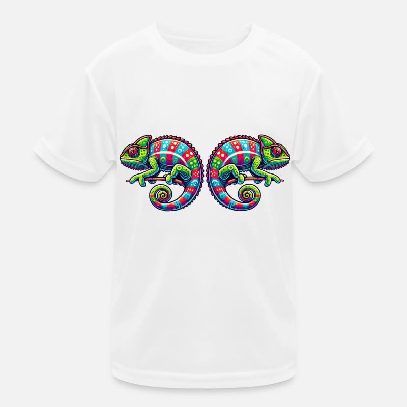 Chamäleon Kinder Funktions-T-Shirt