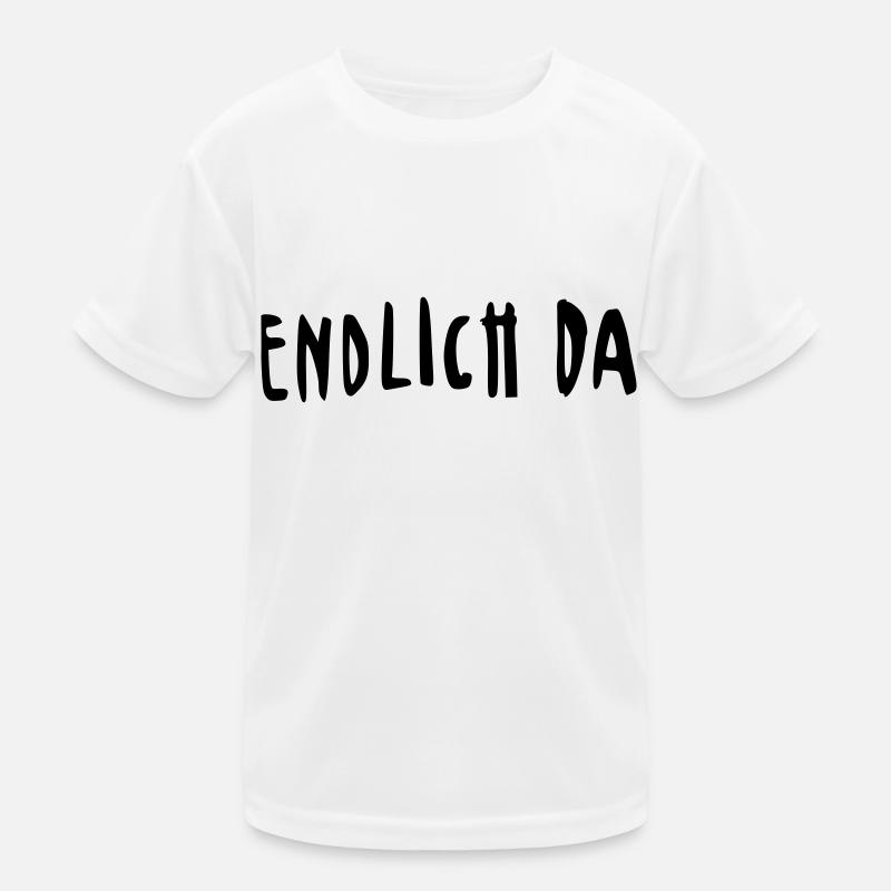 endlich da Kinder Funktions-T-Shirt