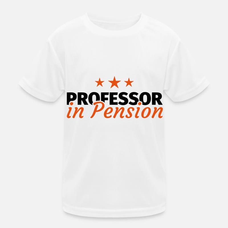 Professor Rente Ruhestand Geschenk Kinder Funktions-T-Shirt