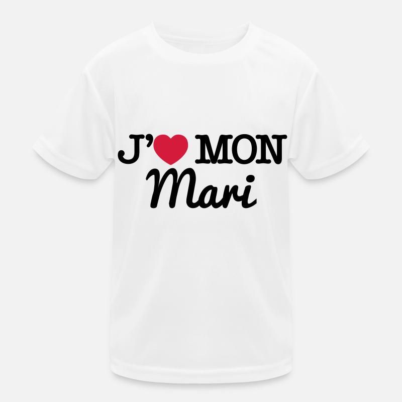 J'aime mon mari T-shirt sport Enfant