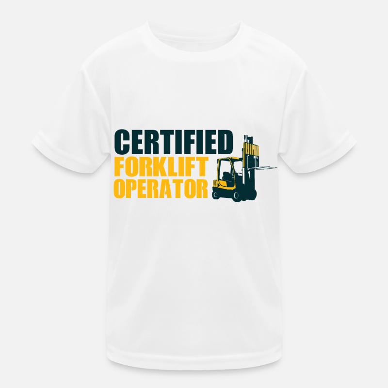 Certified forklift operator Kids Functional T-Shirt