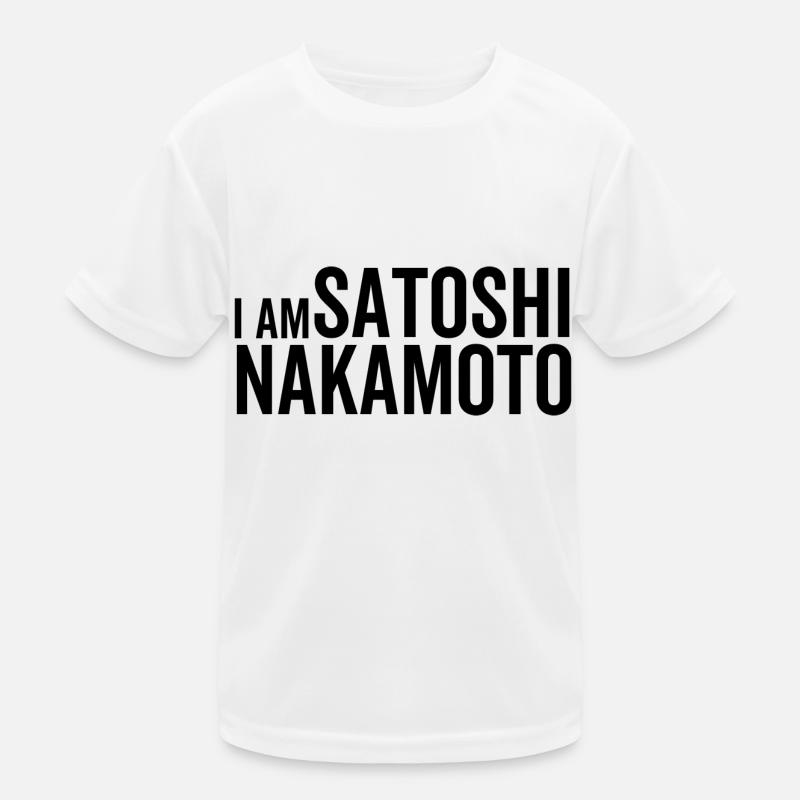 Ich bin Satoshi Nakamoto Kinder Funktions-T-Shirt