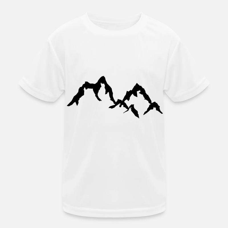 Mountains - Kids Functional T-Shirt - white