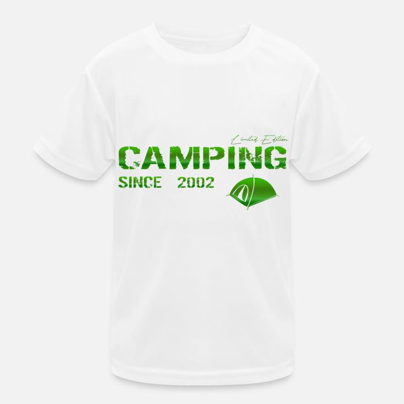 Camping 2002 cadeau Functioneel T-shirt voor kinderen