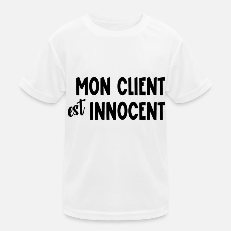 mon client est innocent T-shirt sport Enfant