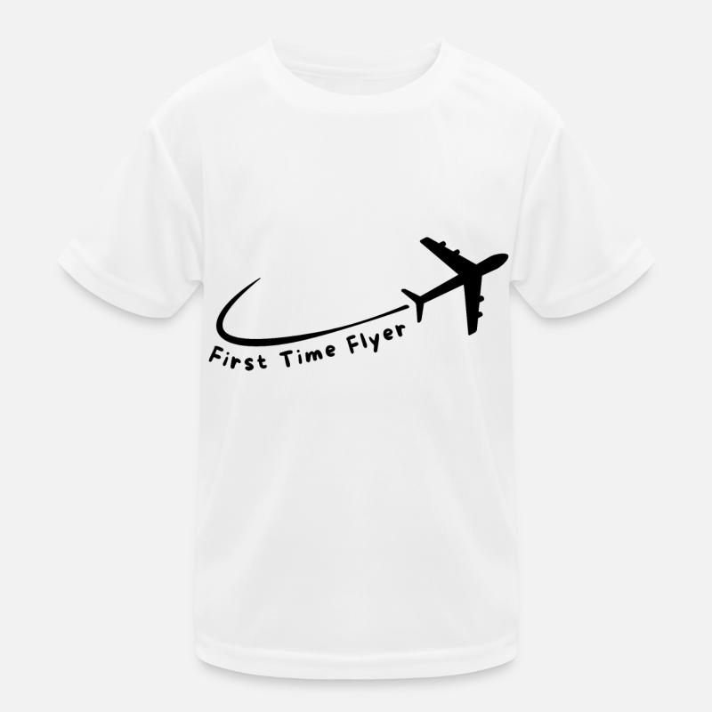 First Time Flyer Kids Functional T-Shirt