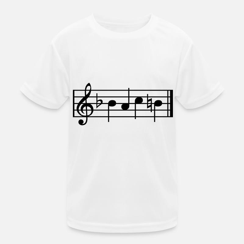 bach - Kinder Funktions-T-Shirt - Weiß