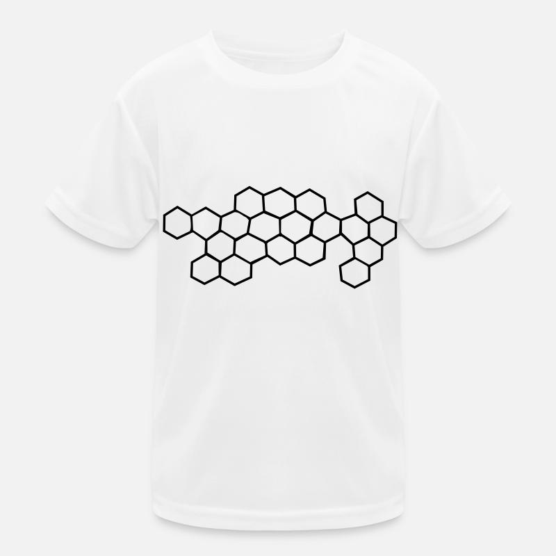 bienenwaben Kinder Funktions-T-Shirt