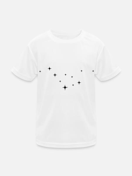 mypokerfashion_fond_etoiles - Kinder Funktions-T-Shirt - Weiß
