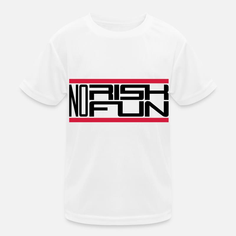 bar pas de risque pas de plaisir réclamation risque danger T-shirt sport Enfant