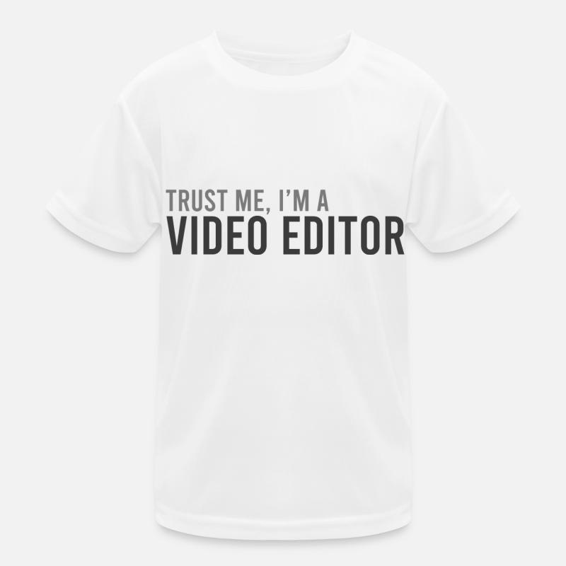 Proud video editor - Kids Functional T-Shirt - white