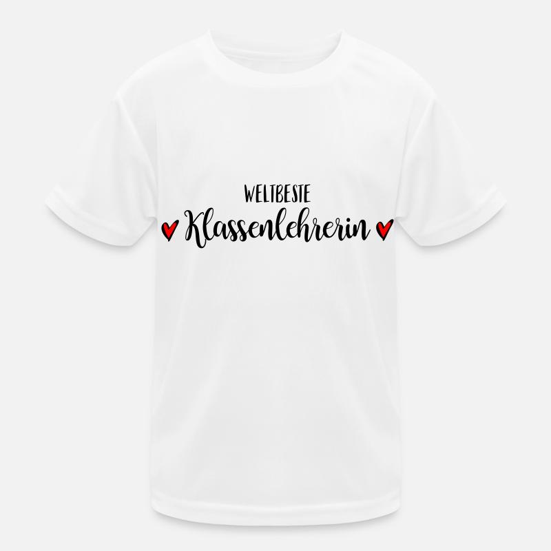 Beste Klassenlehrerin Lehrerin Schule Abschied Kinder Funktions-T-Shirt