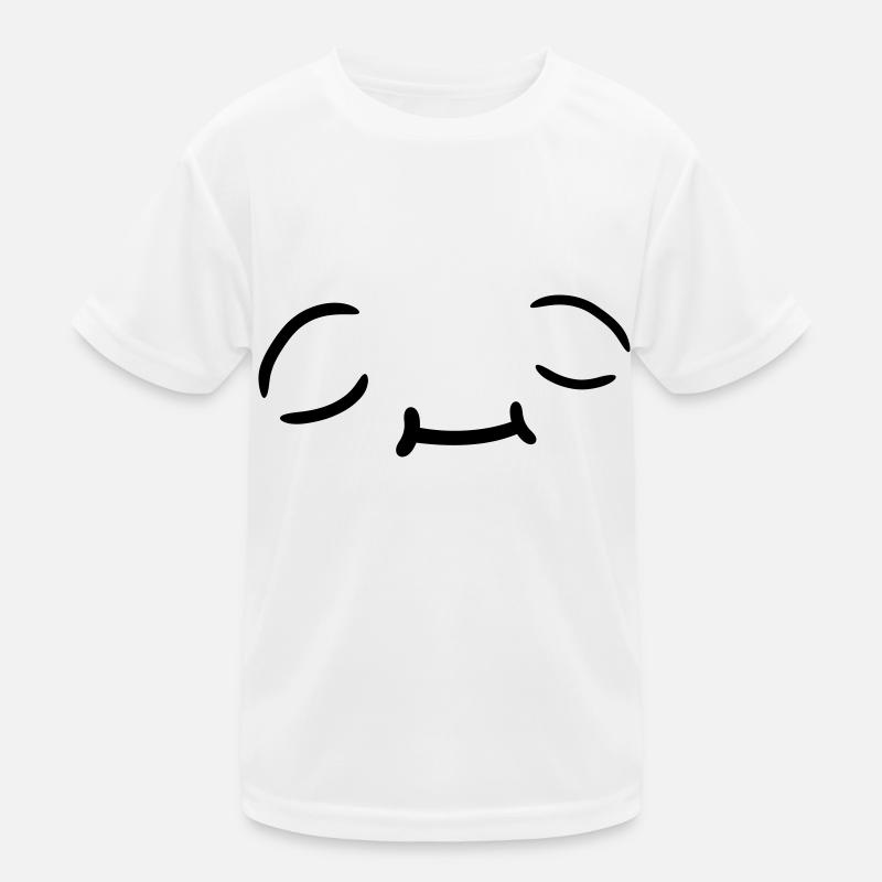 Entspanntes Gesicht Design Kinder Funktions-T-Shirt