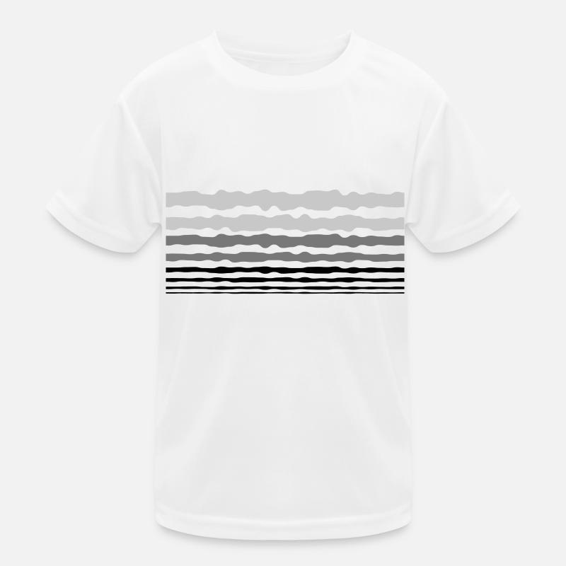 Bandes de lignes de conception T-shirt sport Enfant