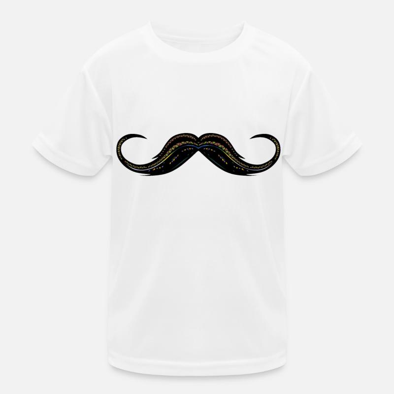 Schnurrbart Schnurrbart Kinder Funktions-T-Shirt