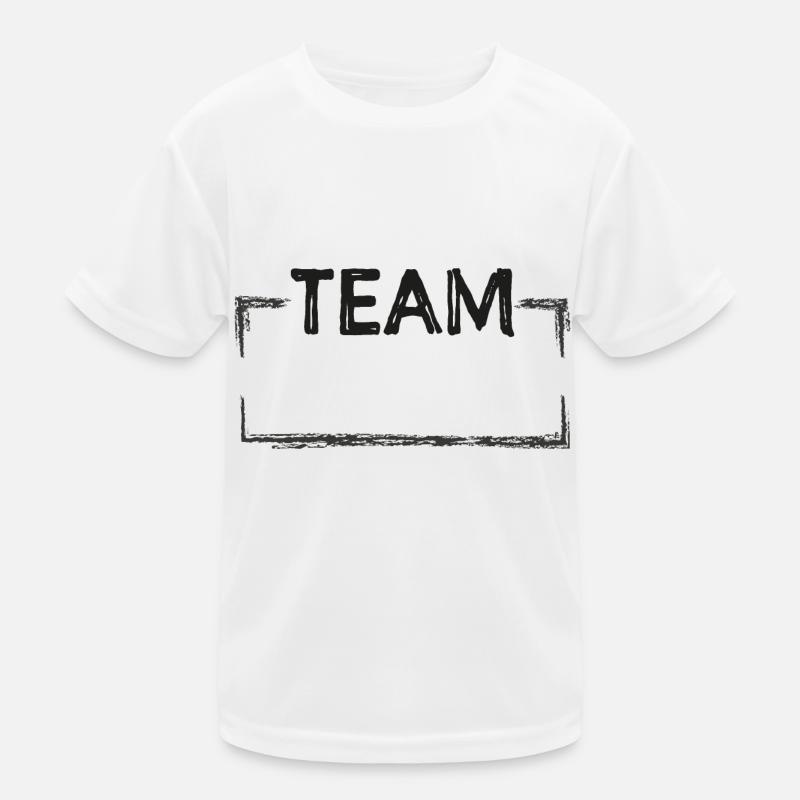 Team - Dein Text einfügen Kinder Funktions-T-Shirt
