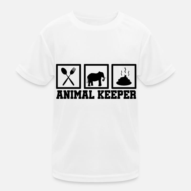 Retro Graphic Animal Keeper Zoo Keeper Animal Love Kinder Funktions-T-Shirt