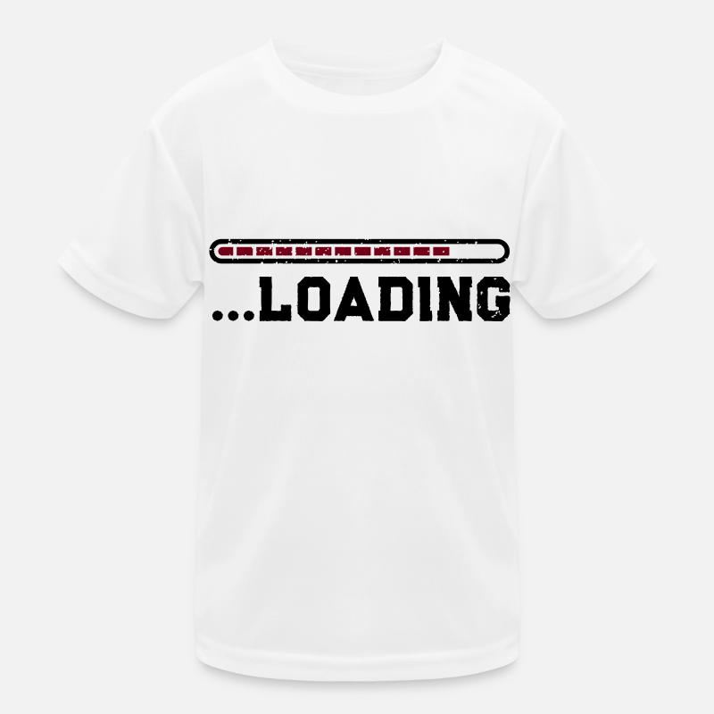 loading - Kinder Funktions-T-Shirt - Weiß