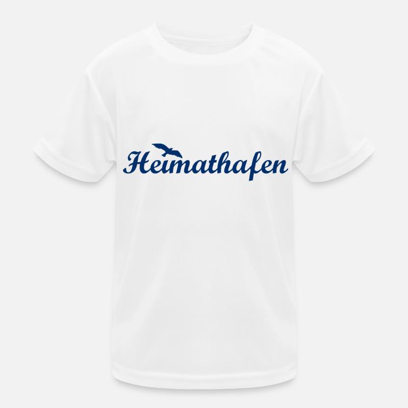 Heimathafen - Küste - Nordsee - Ostsee Strand Möwe Kinder Funktions-T-Shirt