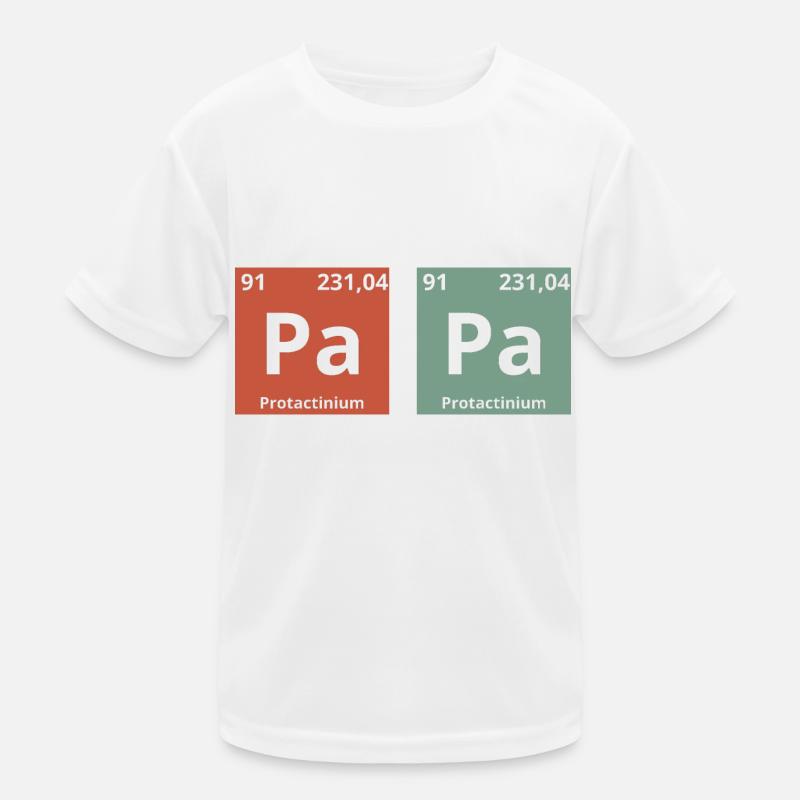 Papa Periodensystem Kinder Funktions-T-Shirt