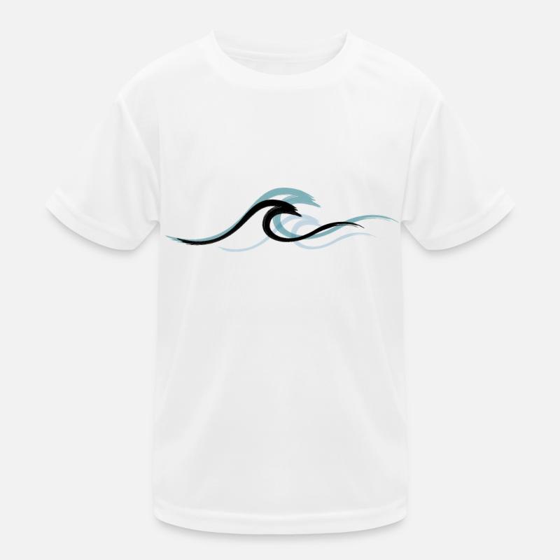 Vague vague Surf Eau Rat Surfer T-shirt sport Enfant