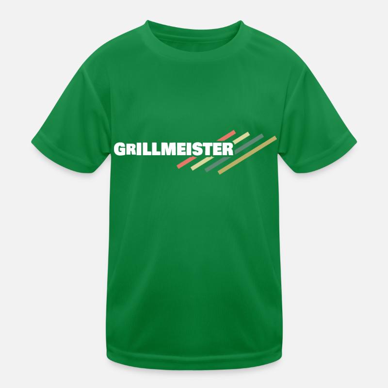 Arbeitsplatz Grillmeister Kinder Funktions-T-Shirt