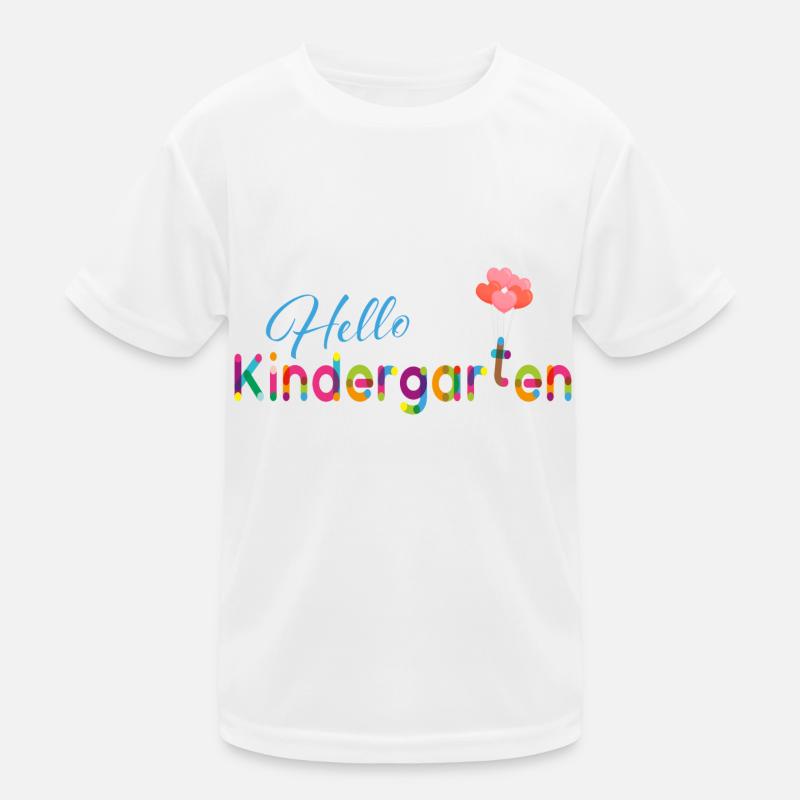 Hello Kindergarten Kinder Funktions-T-Shirt