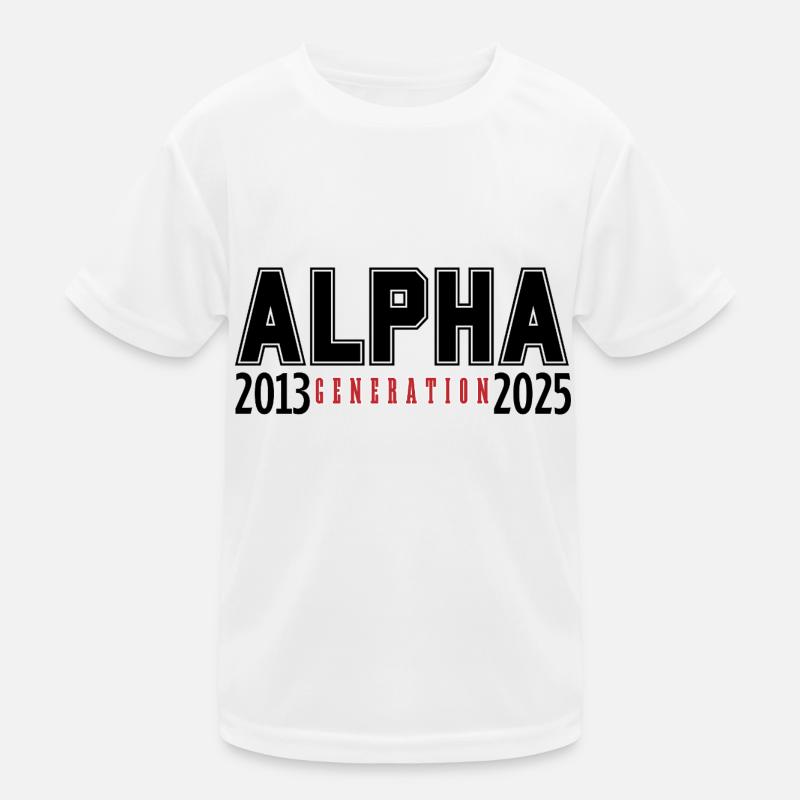 The Alpha Generation 2013-2025 Kids Functional T-Shirt